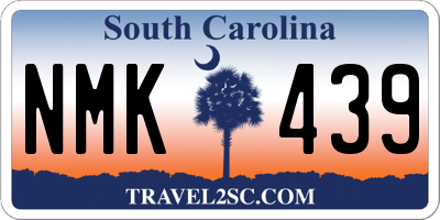 SC license plate NMK439