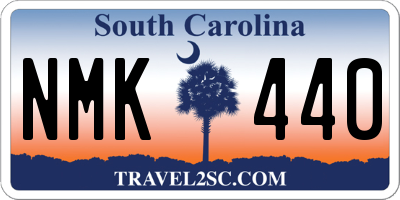SC license plate NMK440