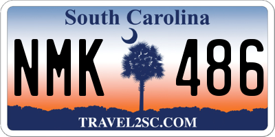 SC license plate NMK486
