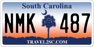 SC license plate NMK487