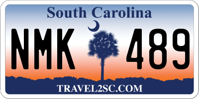 SC license plate NMK489
