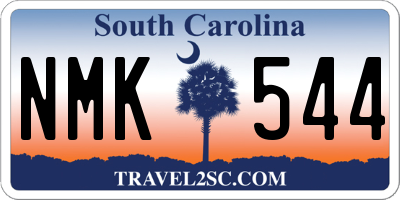 SC license plate NMK544