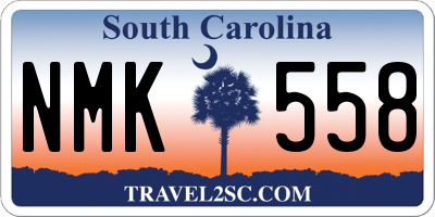 SC license plate NMK558