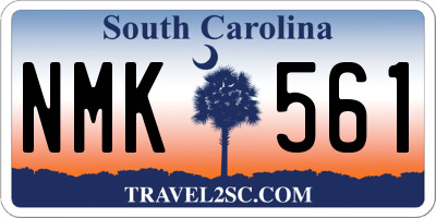 SC license plate NMK561