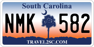 SC license plate NMK582