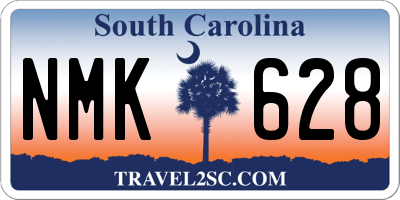SC license plate NMK628