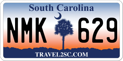 SC license plate NMK629