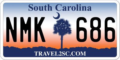 SC license plate NMK686