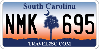 SC license plate NMK695