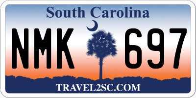 SC license plate NMK697
