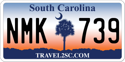 SC license plate NMK739