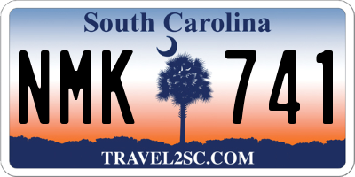SC license plate NMK741