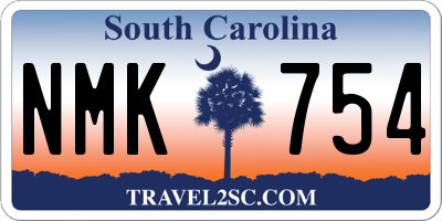 SC license plate NMK754