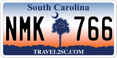 SC license plate NMK766