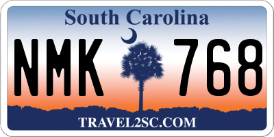 SC license plate NMK768