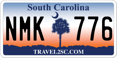 SC license plate NMK776