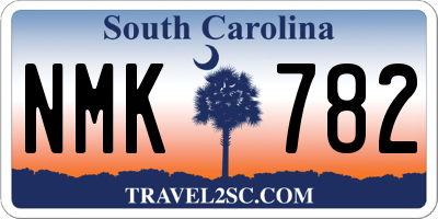 SC license plate NMK782
