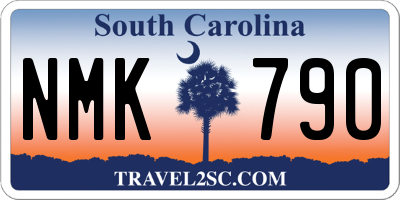 SC license plate NMK790