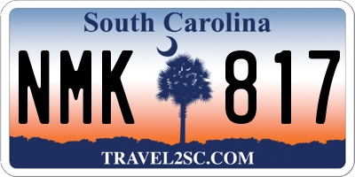 SC license plate NMK817