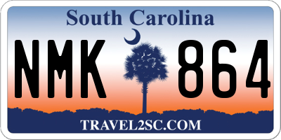SC license plate NMK864