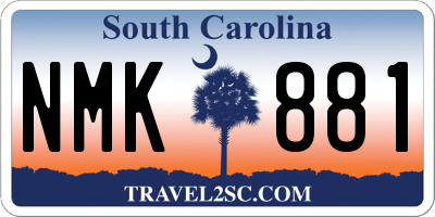 SC license plate NMK881