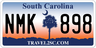 SC license plate NMK898