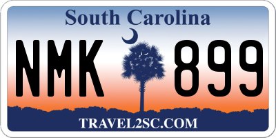 SC license plate NMK899