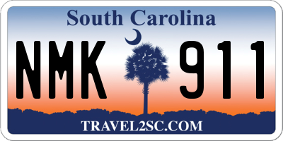 SC license plate NMK911