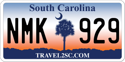 SC license plate NMK929