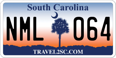 SC license plate NML064