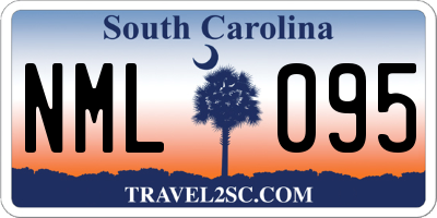 SC license plate NML095