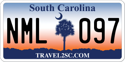 SC license plate NML097
