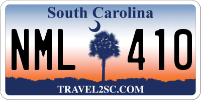 SC license plate NML410