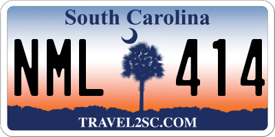 SC license plate NML414