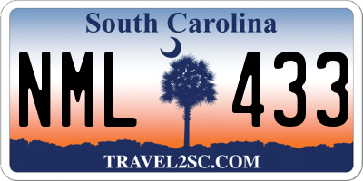 SC license plate NML433