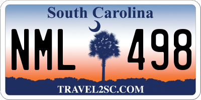SC license plate NML498