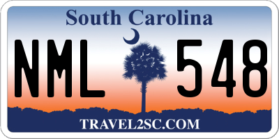 SC license plate NML548