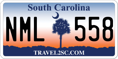 SC license plate NML558
