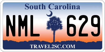 SC license plate NML629