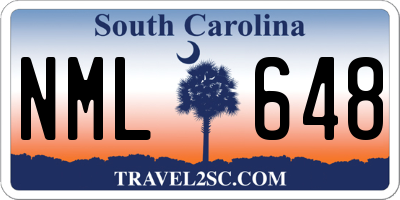 SC license plate NML648