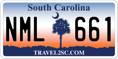 SC license plate NML661