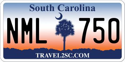SC license plate NML750
