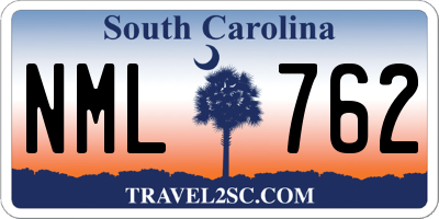 SC license plate NML762