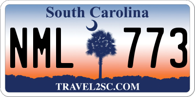 SC license plate NML773