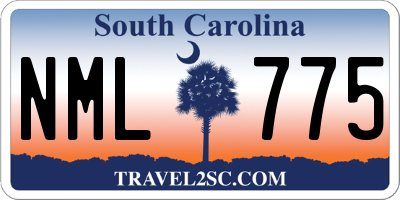 SC license plate NML775