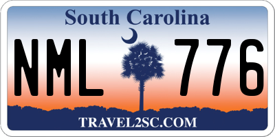 SC license plate NML776