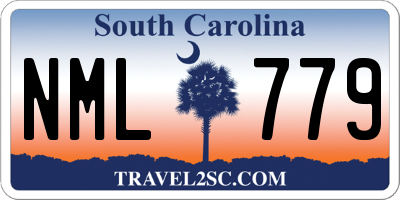 SC license plate NML779