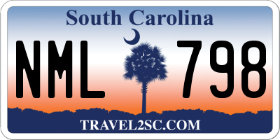 SC license plate NML798