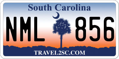 SC license plate NML856