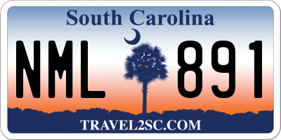 SC license plate NML891
